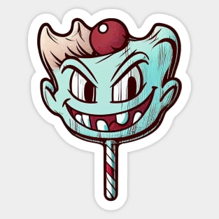 Trippy cartoon lollipop Sticker